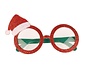 Christmas glasses | Red Glasses with Christmas decorations