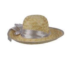 Partyline Straw Hat Lady + ribbon