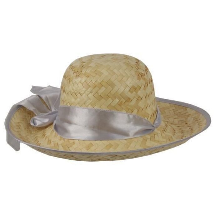 Partyline Straw Hat Lady + ribbon