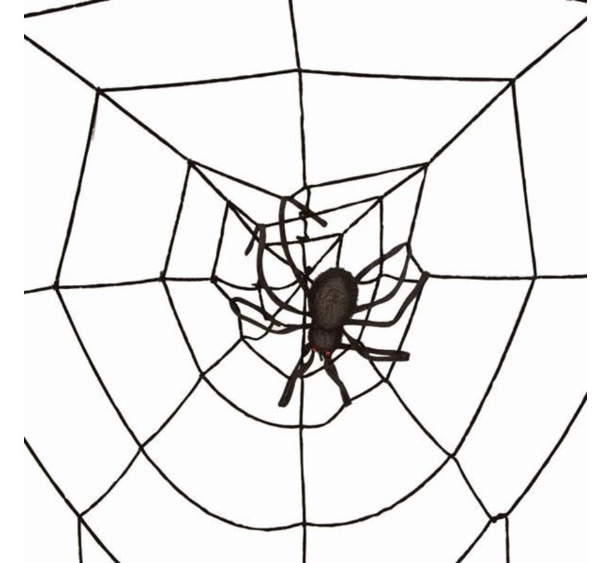 Spider Web 2m + spider LED | Halloween deco