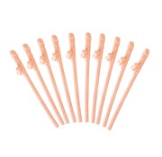 Partyline Straw Luxe Dick ( 10 pieces )  | Willy Straw