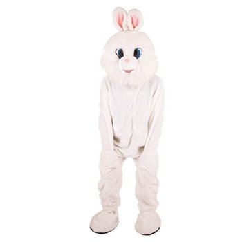 Partyline Costume Lapin Blanc en Peluche | Costume de mascotte