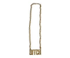 Partyline Halsketting Bitch | Gouden ketting