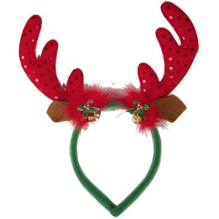 Partyline Reindeer Diadem with bells | Christmas diadem