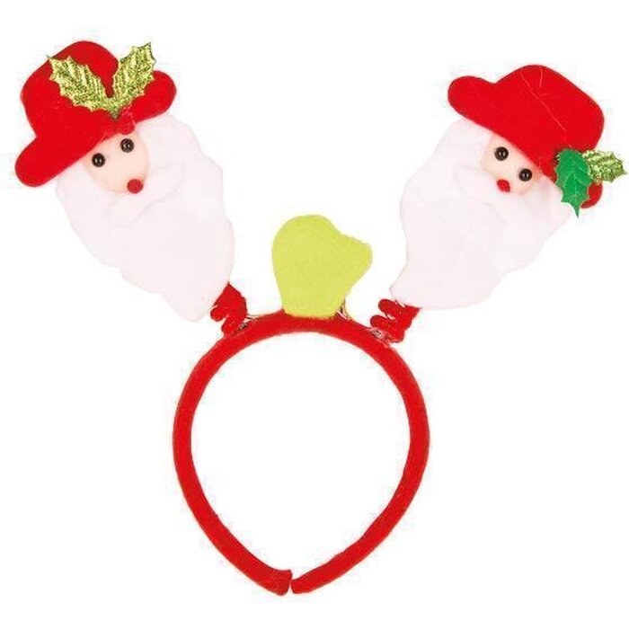 Partyline 12 LED Kerstman op diadeem | Kerstmis bundel Pack