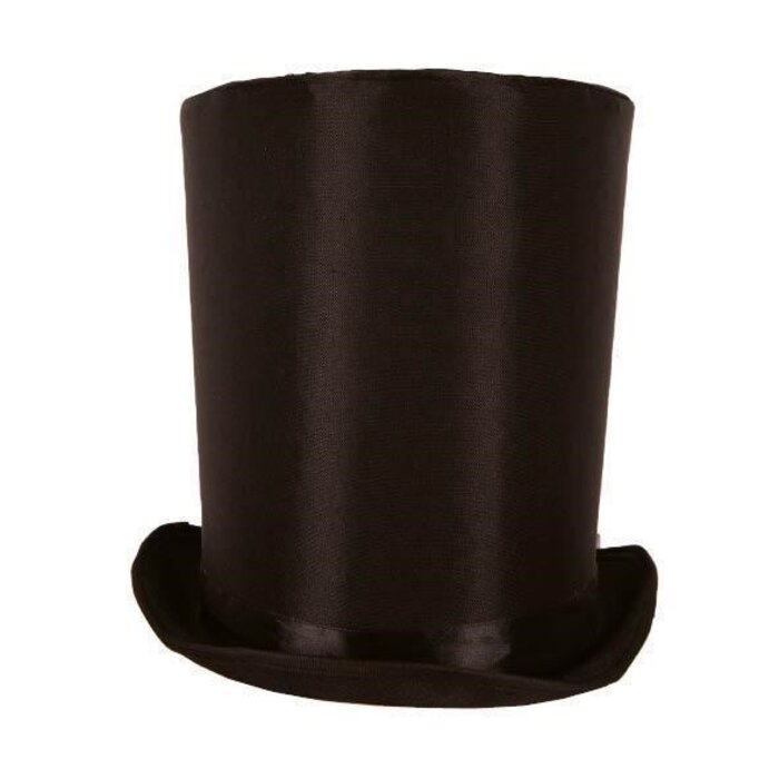 Partyline Top Hat Lincoln black 24 cm | Black top hat