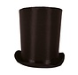 Hoge Hoed Lincoln zwart 24 cm | Zwarte hoge hoed
