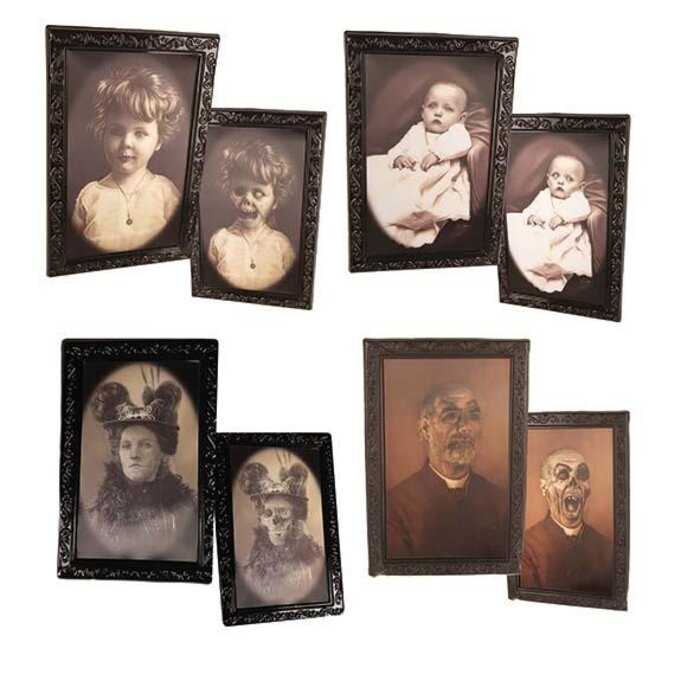 Partyline Halloween fotokader | horror portret | 4 stuks fotokaders