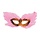 Venetiaans Masker Roze | Roze Oogmasker met pluimen