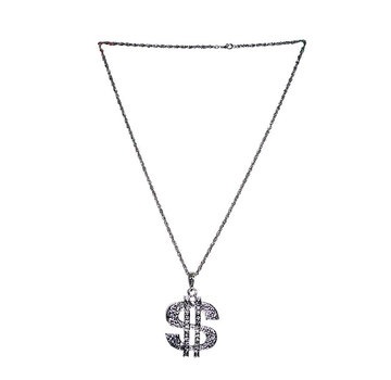 Funny Fashion Deluxe Collier Dollar | Chaîne en argent