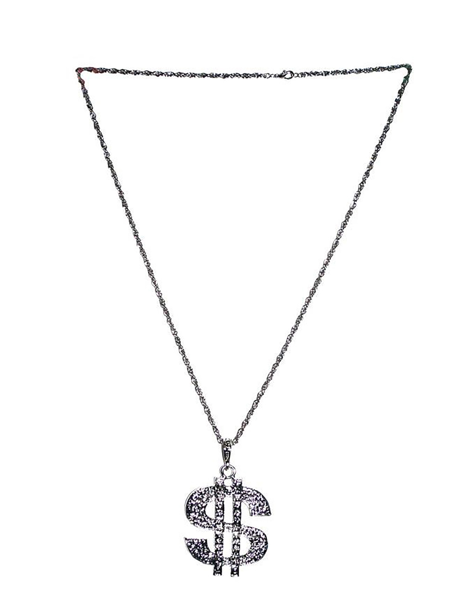 Funny Fashion Necklace Dollar | Silver chain