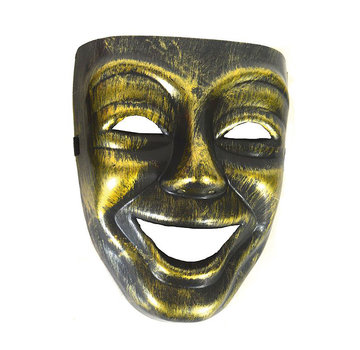 Partyline Venetiaans Masker Man goud  |  Venetiaans Masker
