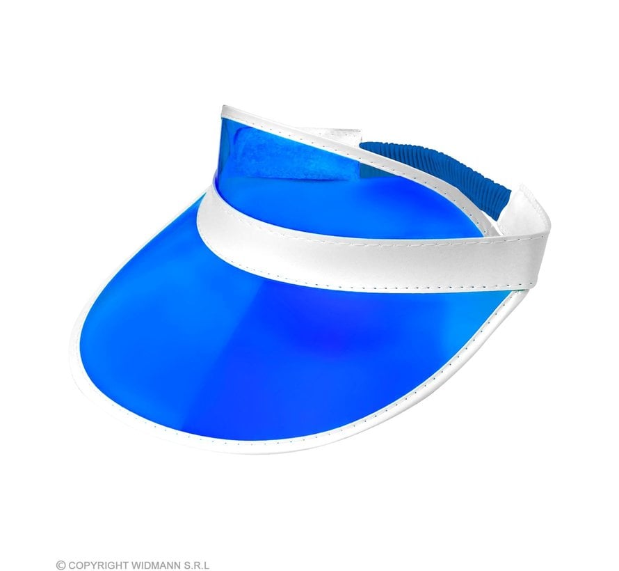 Blue sun visor | Sun visor in 80's style