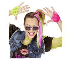Widmann Neon Dress up set accessories | Neon dress up set 80's