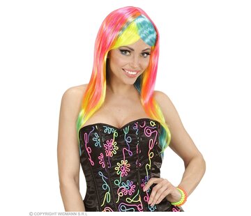 Widmann Neon Fashion Wig | Neon wig ladies