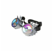 Wicked Costumes  Silver Kaleidoscope Glasses | Freaky Spike Glasses