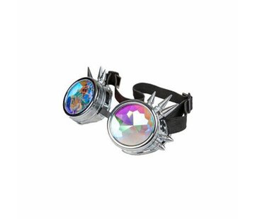 Wicked Costumes  Silver Kaleidoscope Glasses | Freaky Spike Glasses