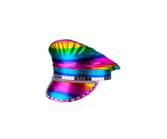 Wicked Costumes Deluxe Rainbow Captain Hat | Rainbow hat