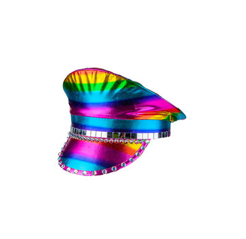 Wicked Costumes  Chapeau de capitaine arc-en-ciel de luxe | Chapeau Arc-en- ciel