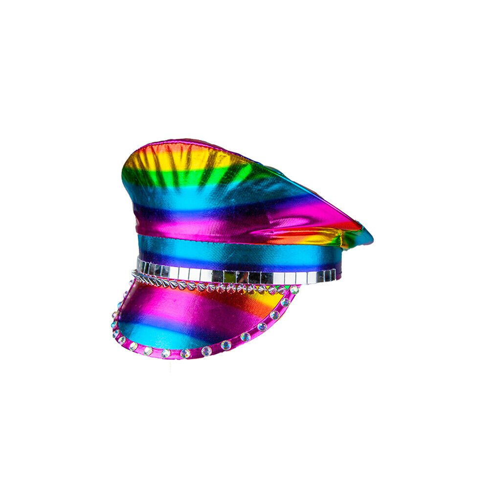 Wicked Costumes Luxe Regenboog Kapitein Hoed | Luxe Regenboog pet