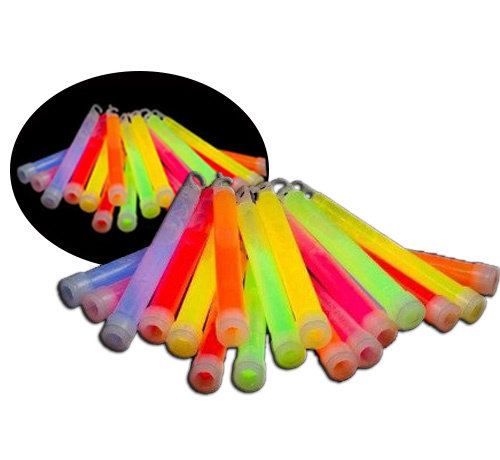 Breaklight.be 25 x 6 inch Glow Sticks Mixed | Luminous sticks 15 cm x 10 mm