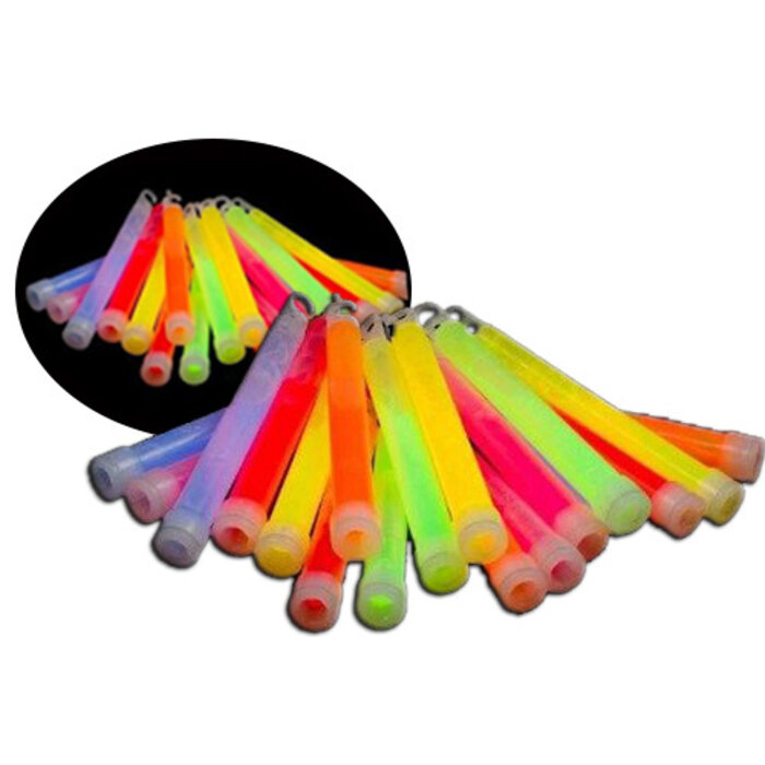 Breaklight.be 25 x 6 inch Glow Sticks Mixed | Lichtgevende sticks 15 cm x 10 mm