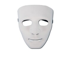 Partyline Mask PVC White Man | Scary white mask