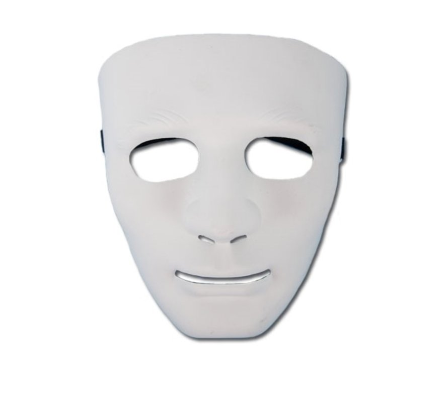 Masque PVC Homme Blanc | Masque blanc effrayant