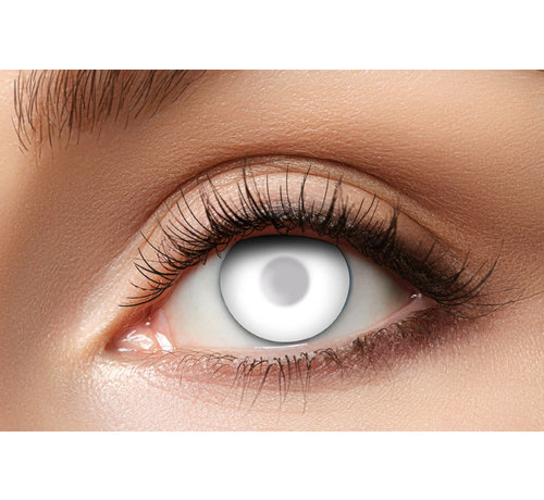 Partyline Lentilles Zombie Blind White | 40% vue - Lentilles blancs