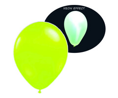 Breaklight.be Neon UV green balloons - 100 pieces | UV Party Balloons