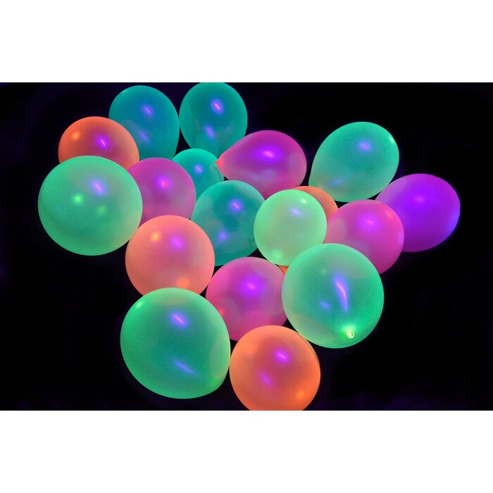 Breaklight.be Neon UV yellow balloons - 100 pieces | UV Party Balloons