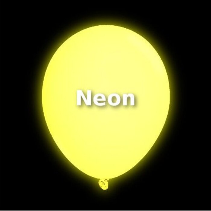 Breaklight.be Neon UV yellow balloons - 100 pieces | UV Party Balloons