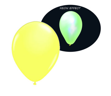 Breaklight.be Ballons jaunes fluo UV - 100 pièces | Ballons de fête UV