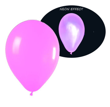 Breaklight.be Neon UV roze  ballonnen  - 100 stuks  | UV Feest Ballonnen