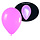 Neon UV roze  ballonnen  - 100 stuks  | UV Feest Ballonnen