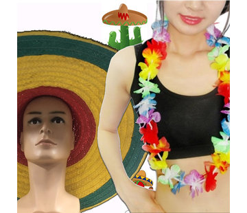 Breaklight.be 12 pieces Summer Party pack | Hawaii garlands | Sombrero