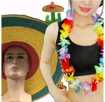 Breaklight.be 12 pieces Summer Party pack | Hawaii garlands | Sombrero