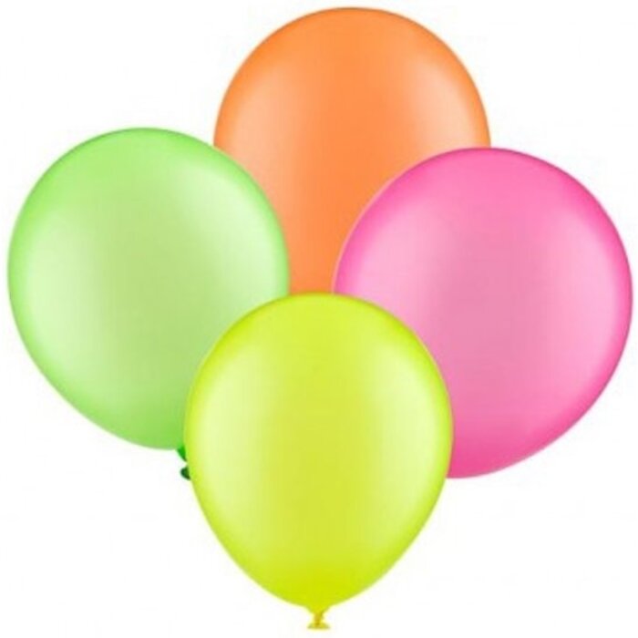 Breaklight.be Neon UV balloons - 100 pieces - 4 colors