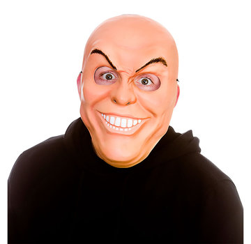 Wicked Costumes  Freaky man mask | Scary mask with teeth and evil eyebrows