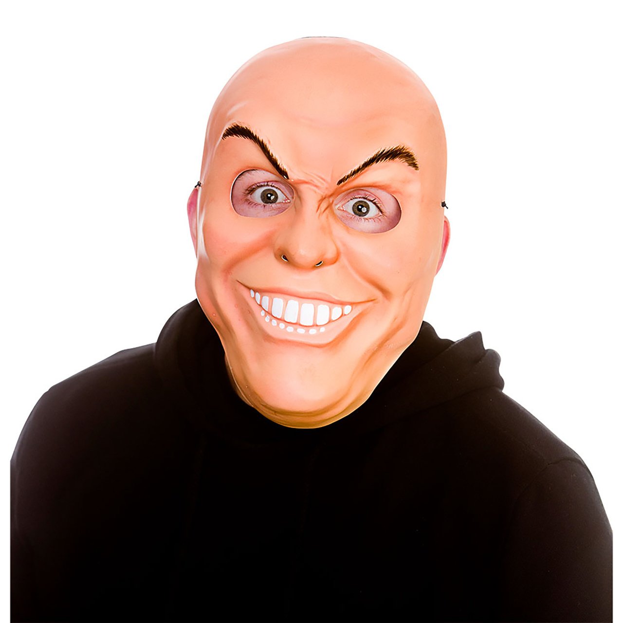 Wicked Costumes Freaky man mask | Scary mask with teeth and evil eyebrows