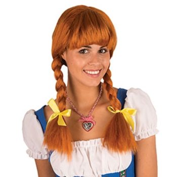 Partyline Wig Heidi | Brown Tyrolean Wig | Oktoberfest wig