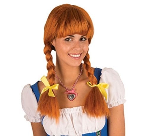 Partyline Wig Heidi | Brown Tyrolean Wig | Oktoberfest wig