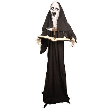 Partyline Halloween nun 165 cm with light and sound | Deco Halloween standing doll