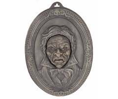 Partyline Halloween sprekend portret 50 cm | Decoratie Halloween met licht en geluid