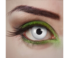Aricona Zombie Alarm white lenses | White color lenses without vision correction | Halloween lenses