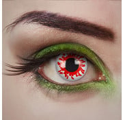 Aricona Bloody zombie white lenses | White color lenses without vision correction | Halloween daily lenses