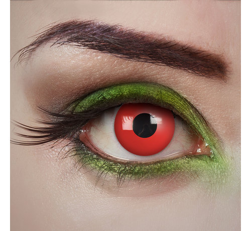 Aricona Devil Eye rode lenzen | Rode kleurlenzen zonder sterkte  | Halloween daglenzen