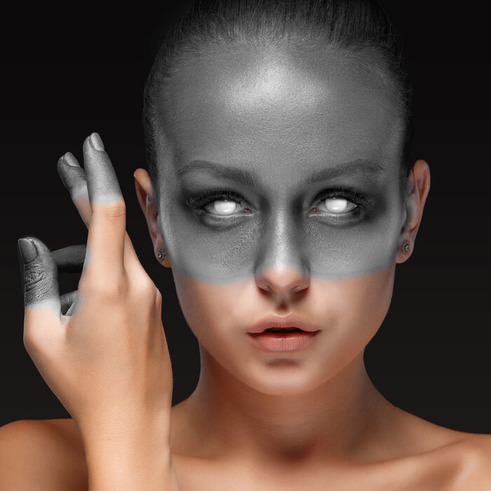 Aricona Blind White Behind Bars witte lenzen | Witte kleurlenzen zonder sterkte | Halloween daglenzen