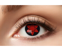 Zoelibat - Eyecatcher Sharingan kleurlenzen Manga Uchiha | Gezichtsvermogen 50% | Halloweenlenzen voor 3 maand gebruik