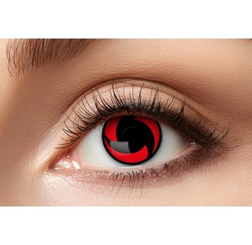 Eyecatcher Lentilles de couleur Sharingan Mangekyou | Lentilles de contact rouges | Lentilles d'Halloween pour 3 mois d'utilisation